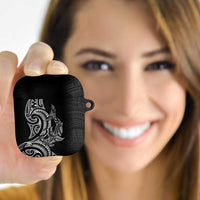 New Zealand Hammerhead Shark AirPods Case Maori Haehae Mangopare Black LT14 - Polynesian Pride