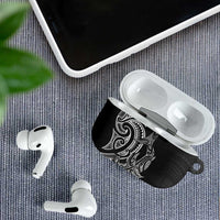 New Zealand Hammerhead Shark AirPods Case Maori Haehae Mangopare Black - Polynesian Pride