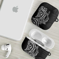 New Zealand Hammerhead Shark AirPods Case Maori Haehae Mangopare Black LT14 - Polynesian Pride