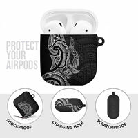 New Zealand Hammerhead Shark AirPods Case Maori Haehae Mangopare Black LT14 - Polynesian Pride