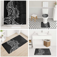 New Zealand Hammerhead Shark Bathroom Set Maori Haehae Mangopare Black - Polynesian Pride