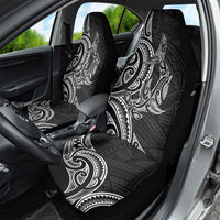 New Zealand Hammerhead Shark Car Seat Cover Maori Haehae Mangopare Black - Polynesian Pride
