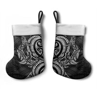 New Zealand Hammerhead Shark Christmas Stocking Maori Haehae Mangopare Black - Polynesian Pride