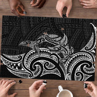New Zealand Hammerhead Shark Puzzle Maori Haehae Mangopare Black LT14 - Polynesian Pride