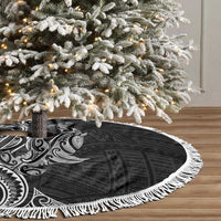 New Zealand Hammerhead Shark Tree Skirt Maori Haehae Mangopare Black - Polynesian Pride