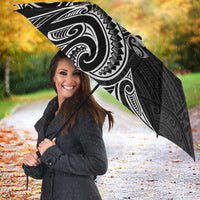 New Zealand Hammerhead Shark Umbrella Maori Haehae Mangopare Black - Polynesian Pride