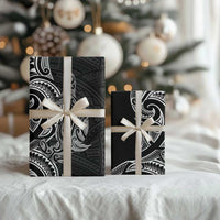 New Zealand Hammerhead Shark Wrapping Paper Maori Haehae Mangopare Black - Polynesian Pride