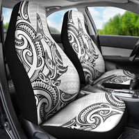 New Zealand Hammerhead Shark Car Seat Cover Maori Haehae Mangopare White - Polynesian Pride