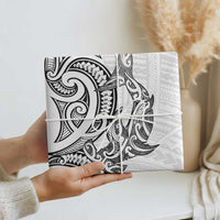 New Zealand Hammerhead Shark Wrapping Paper Maori Haehae Mangopare White - Polynesian Pride