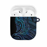New Zealand Hammerhead Shark AirPods Case Maori Haehae Mangopare Galaxy LT14 Blue - Polynesian Pride