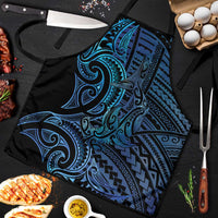 New Zealand Hammerhead Shark Apron Maori Haehae Mangopare Galaxy LT14 Blue - Polynesian Pride