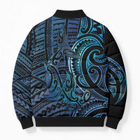 New Zealand Hammerhead Shark Bomber Puffer Jacket Maori Haehae Mangopare Galaxy LT14 - Polynesian Pride