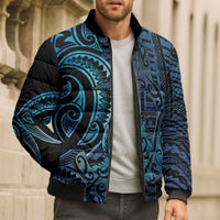 New Zealand Hammerhead Shark Bomber Puffer Jacket Maori Haehae Mangopare Galaxy LT14 - Polynesian Pride