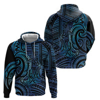New Zealand Hammerhead Shark Hoodie Maori Haehae Mangopare Galaxy - Polynesian Pride