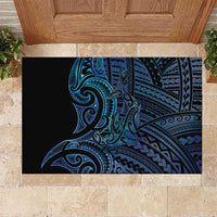 New Zealand Hammerhead Shark Rubber Doormat Maori Haehae Mangopare Galaxy LT14 Blue - Polynesian Pride