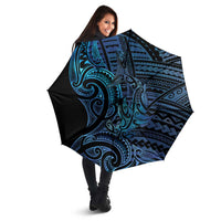 New Zealand Hammerhead Shark Umbrella Maori Haehae Mangopare Galaxy - Polynesian Pride