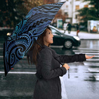 New Zealand Hammerhead Shark Umbrella Maori Haehae Mangopare Galaxy - Polynesian Pride