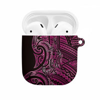 New Zealand Hammerhead Shark AirPods Case Maori Haehae Mangopare Pink - Polynesian Pride