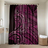 New Zealand Hammerhead Shark Bathroom Set Maori Haehae Mangopare Pink - Polynesian Pride