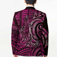 New Zealand Hammerhead Shark Blazer Maori Haehae Mangopare Pink - Polynesian Pride