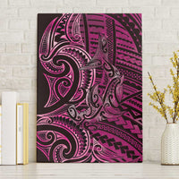 New Zealand Hammerhead Shark Canvas Wall Art Maori Haehae Mangopare Pink - Polynesian Pride