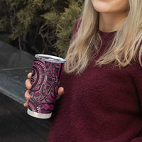 New Zealand Hammerhead Shark Tumbler Cup Maori Haehae Mangopare Pink - Polynesian Pride