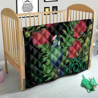 New Zealand Tui Bird Christmas Quilt Maori Fern Mix Pohotukawa