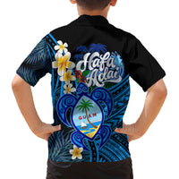 Hafa Adai Guam Family Matching Off Shoulder Short Dress and Hawaiian Shirt Guahan Sea Turtle Tropical Style LT14 - Polynesian Pride