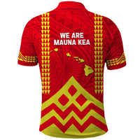 Hawaii Mauna Kea Polo Shirt Hawaiian Kakau Tribal Pattern LT14 - Polynesian Pride