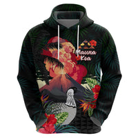 Hawaii Mauna Kea Zip Hoodie White Mountain With Nene Tropical Vibes LT14 - Polynesian Pride
