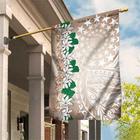 Cook Islands Tiare Maori With Conch Shell Garden Flag 2025 Pasifika Polynesian Tattoo LT14 House Flag Brown - Polynesian Pride