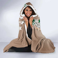 Cook Islands Tiare Maori With Conch Shell Hooded Blanket 2025 Pasifika Polynesian Tattoo LT14 - Polynesian Pride