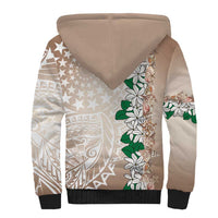 Cook Islands Tiare Maori With Conch Shell Sherpa Hoodie 2025 Pasifika Polynesian Tattoo LT14 - Polynesian Pride