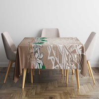 Cook Islands Tiare Maori With Conch Shell Tablecloth 2025 Pasifika Polynesian Tattoo LT14 - Polynesian Pride