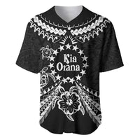 Kia Orana Cook Islands Baseball Jersey 2025 Pasifika Polynesian Turtle Black Color