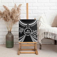 Kia Orana Cook Islands Canvas Wall Art 2025 Pasifika Polynesian Turtle Black Color LT14 - Polynesian Pride