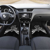 Kia Orana Cook Islands Car Mats 2025 Pasifika Polynesian Turtle Black Color LT14 Set 2pcs - Front Black - Polynesian Pride