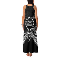 Kia Orana Cook Islands Family Matching Tank Maxi Dress and Hawaiian Shirt 2025 Pasifika Polynesian Turtle Black Color