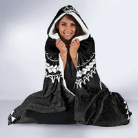 Kia Orana Cook Islands Hooded Blanket 2025 Pasifika Polynesian Turtle Black Color LT14 - Polynesian Pride