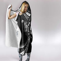 Kia Orana Cook Islands Hooded Blanket 2025 Pasifika Polynesian Turtle Black Color LT14 - Polynesian Pride