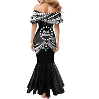 Kia Orana Cook Islands Mermaid Dress 2025 Pasifika Polynesian Turtle Black Color