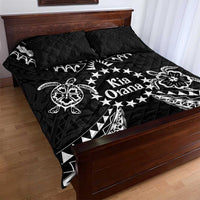 Kia Orana Cook Islands Quilt Bed Set 2025 Pasifika Polynesian Turtle Black Color LT14 - Polynesian Pride