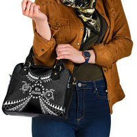 Kia Orana Cook Islands Shoulder Handbag 2025 Pasifika Polynesian Turtle Black Color