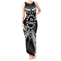 Kia Orana Cook Islands Tank Maxi Dress 2025 Pasifika Polynesian Turtle Black Color LT14 Women Black - Polynesian Pride