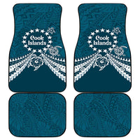 Kia Orana Cook Islands Car Mats Polynesian Turtle Crowberry Blue Color LT14 - Polynesian Pride