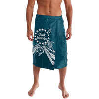 Kia Orana Cook Islands Lavalava Polynesian Turtle Crowberry Blue Color