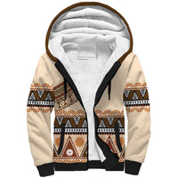 Bula Fiji Sherpa Hoodie 2025 Pasifika Traditional Fijian Masi