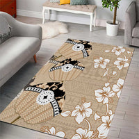 Bula Fiji Iri Buli Area Rug Woven Fan With Fijian Tapa