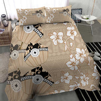 Bula Fiji Iri Buli Bedding Set Woven Fan With Fijian Tapa