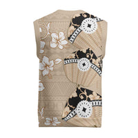 Bula Fiji Iri Buli Christmas Knitted V-Neck Vest Woven Fan With Fijian Tapa - Polynesian Pride